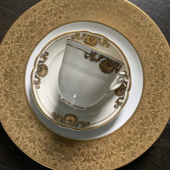 Antique Bernardaud Limoges 2 tea sets 18K gold - Picture 4 of 9